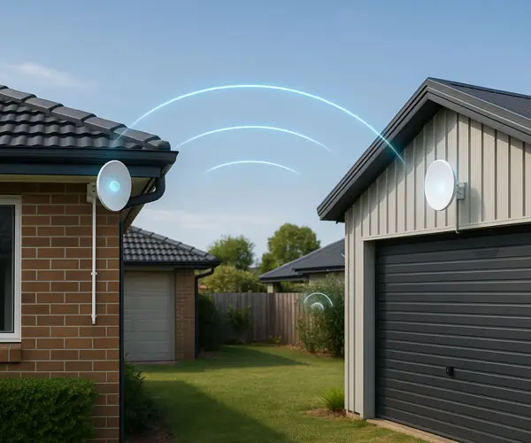 Point-to-point wireless antenna installation